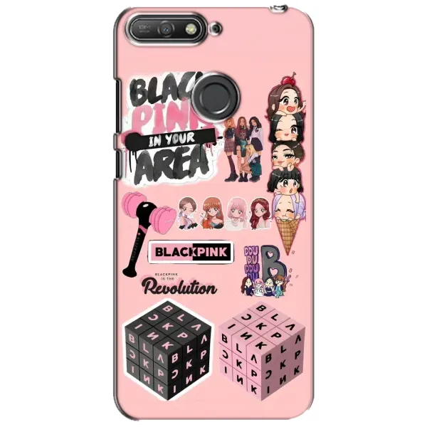 Чехол с рисунком «BLACK PINK коллаж» для Huawei Y6 Prime 2018 Чехол с рисунком «BLACK PINK коллаж» для Huawei Y6 Prime 2018