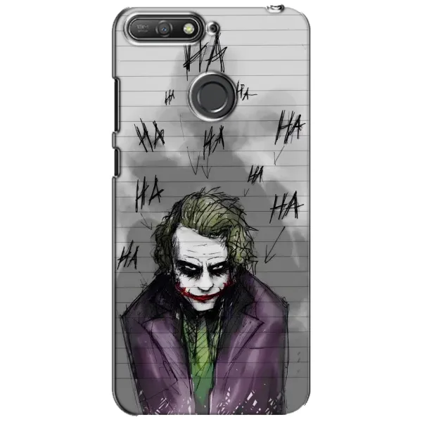 Чехол с рисунком «Joker клоун» для Huawei Y6 Prime 2018 Чехол с рисунком «Joker клоун» для Huawei Y6 Prime 2018