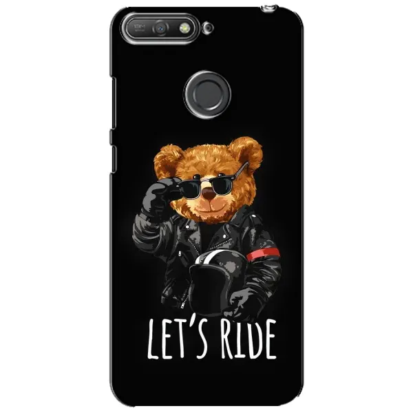 Чехол с рисунком «Модный Мишка» для Huawei Y6 Prime 2018 Чехол с рисунком «Модный Мишка» для Huawei Y6 Prime 2018