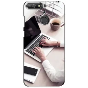 Чехол с рисунком «Офисный работник» для Huawei Y6 Prime 2018