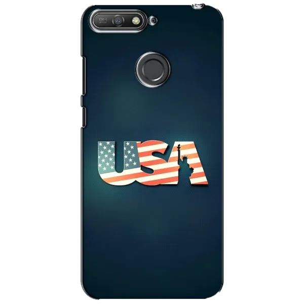 Чехол с рисунком «USA» для Huawei Y6 Prime 2018 Чехол с рисунком «USA» для Huawei Y6 Prime 2018