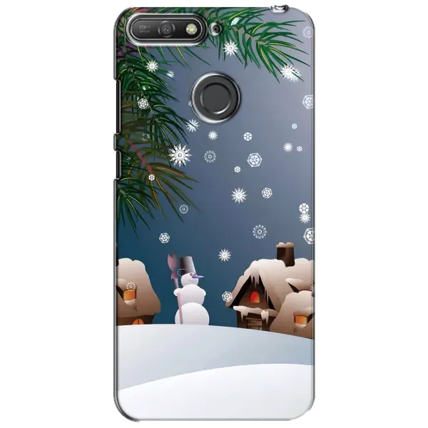 Чехол с рисунком «Зима» для Huawei Y6 Prime 2018 Чехол с рисунком «Зима» для Huawei Y6 Prime 2018