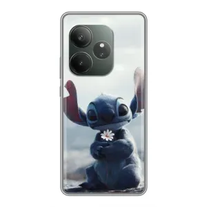 Чохол з малюнком «Стіч з квіткою» для Realme Narzo 90