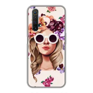 Чохол з малюнком «Дівчина в окулярах» для Realme X50